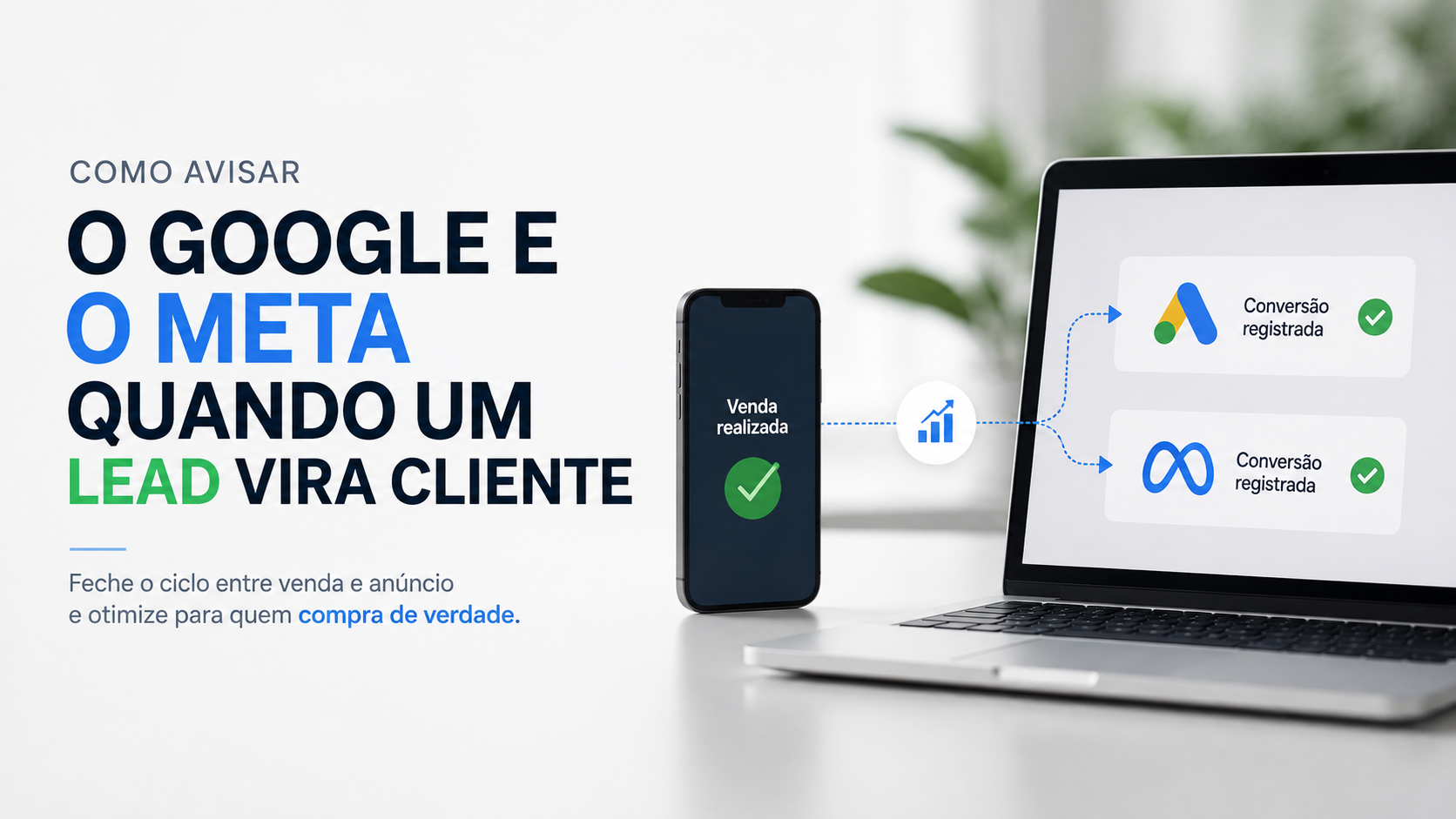 Como avisar o Google e o Meta quando um lead vira cliente
